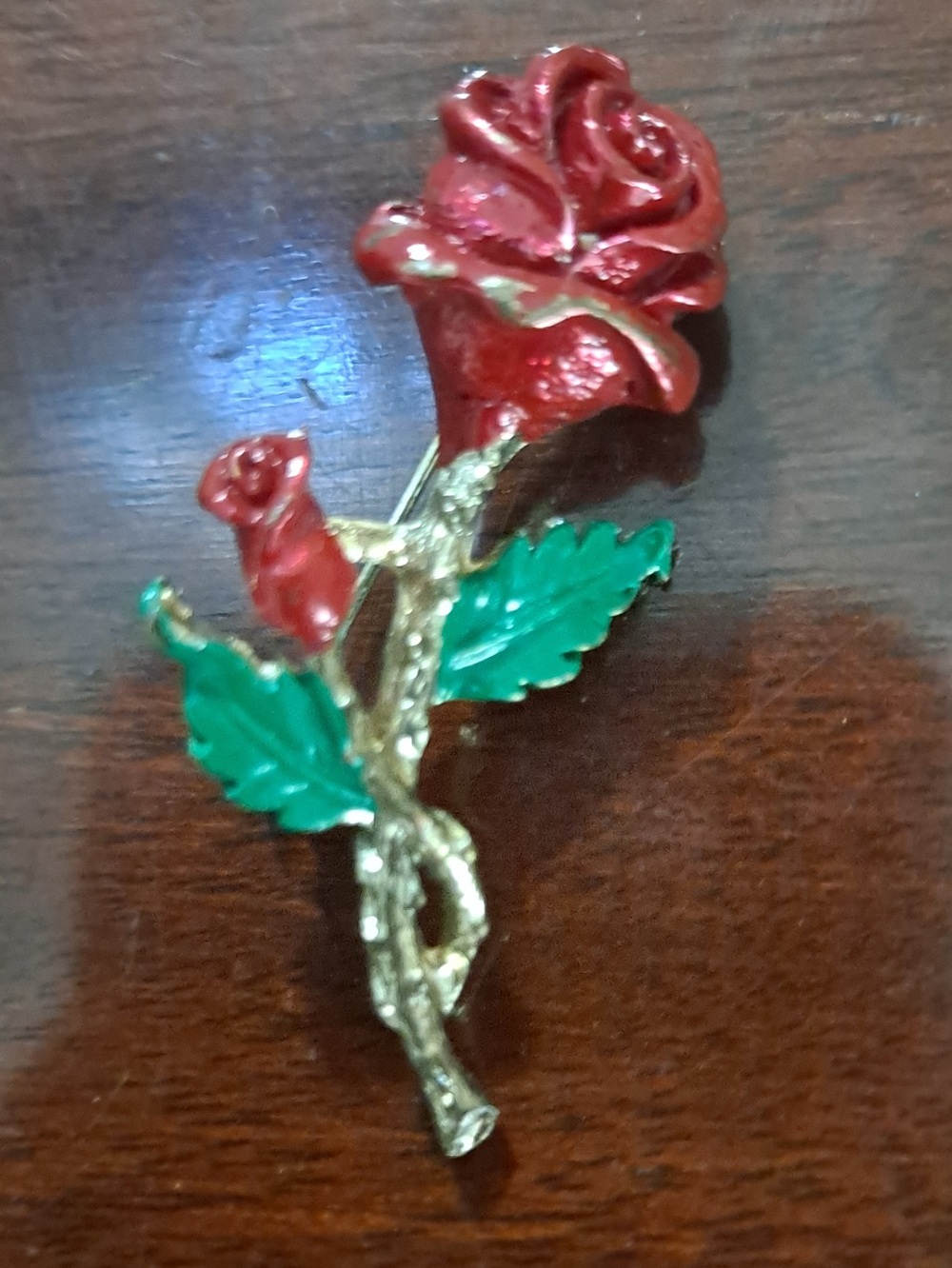 Vintage Rose Brooch